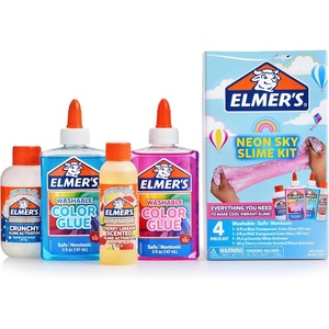 image:imageElmers Cloud Slime Kit Everything You Need to Make Glue Slime Slime Supplies 5 Piece SetNeon Sky Slime Kit