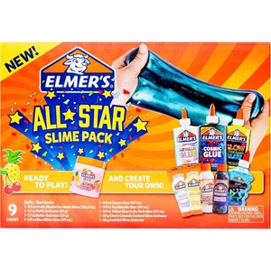 image:imageElmers Kaleidoscope Slime Kit Includes Liquid Glue Slime Activator Premade Slime and Slime MixIns 10 CountAll Star Slime Kit