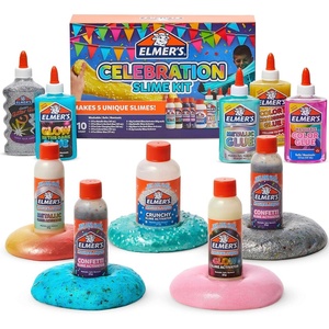 image:imageElmers Kaleidoscope Slime Kit Includes Liquid Glue Slime Activator Premade Slime and Slime MixIns 10 CountCelebration Slime Kit