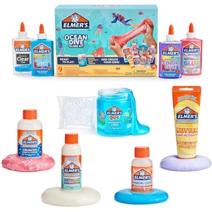 image:imageElmers Kaleidoscope Slime Kit Includes Liquid Glue Slime Activator Premade Slime and Slime MixIns 10 CountOcean Dive Slime Kit